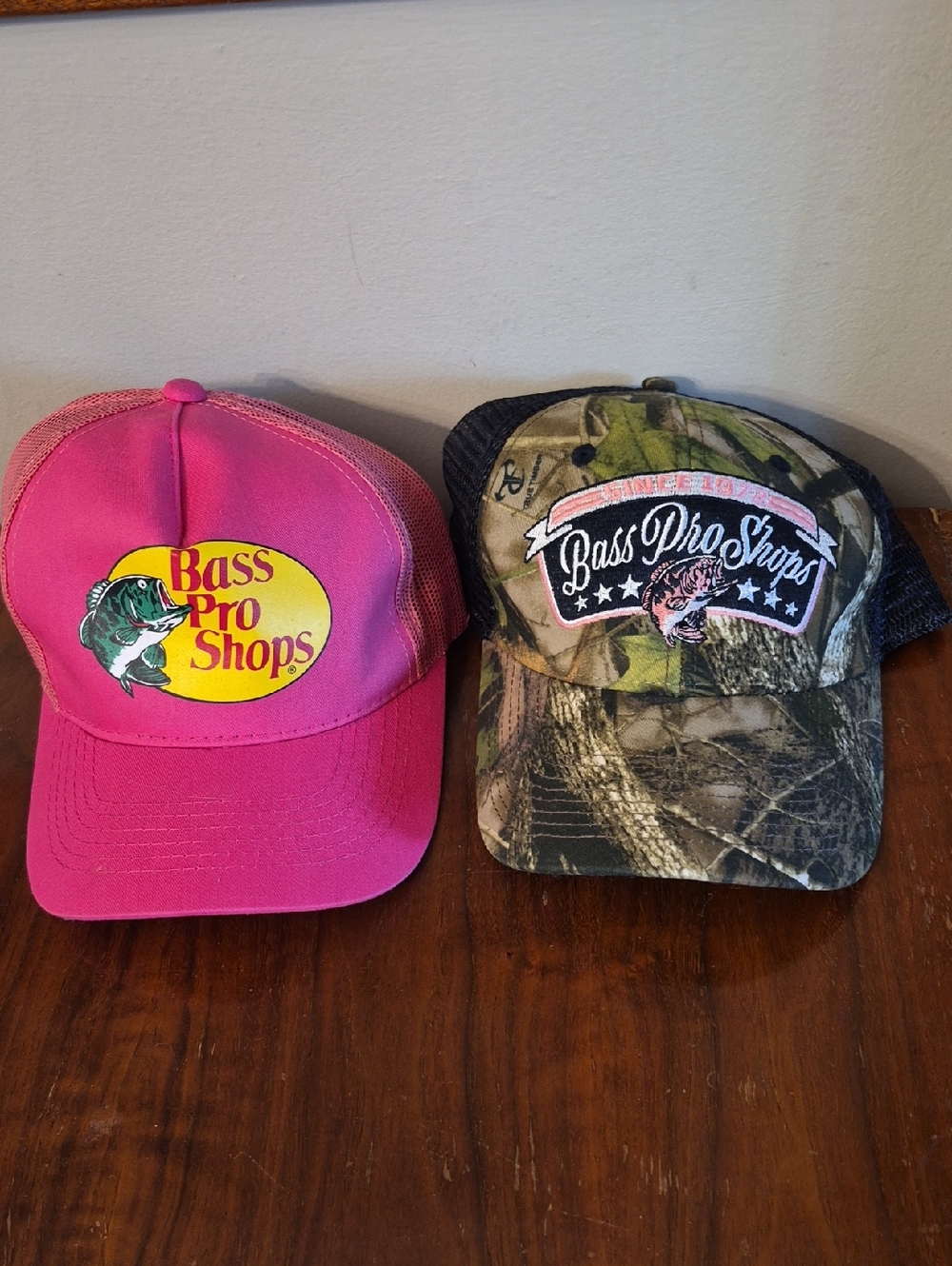 Bass Pro Shops Trucker Hats Bundle  - Pink & Camo